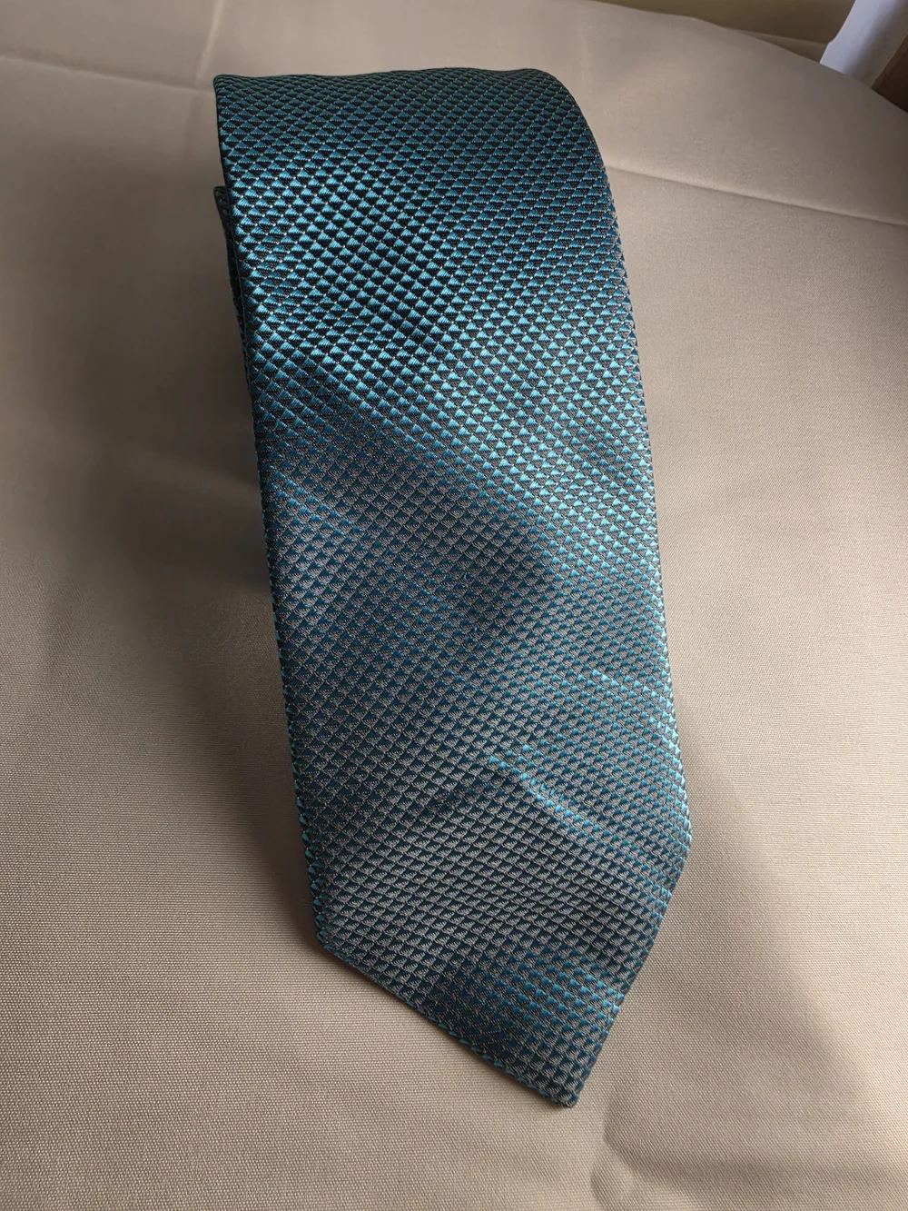 jf j.ferrar Teal Micro-Pattern Men's Tie